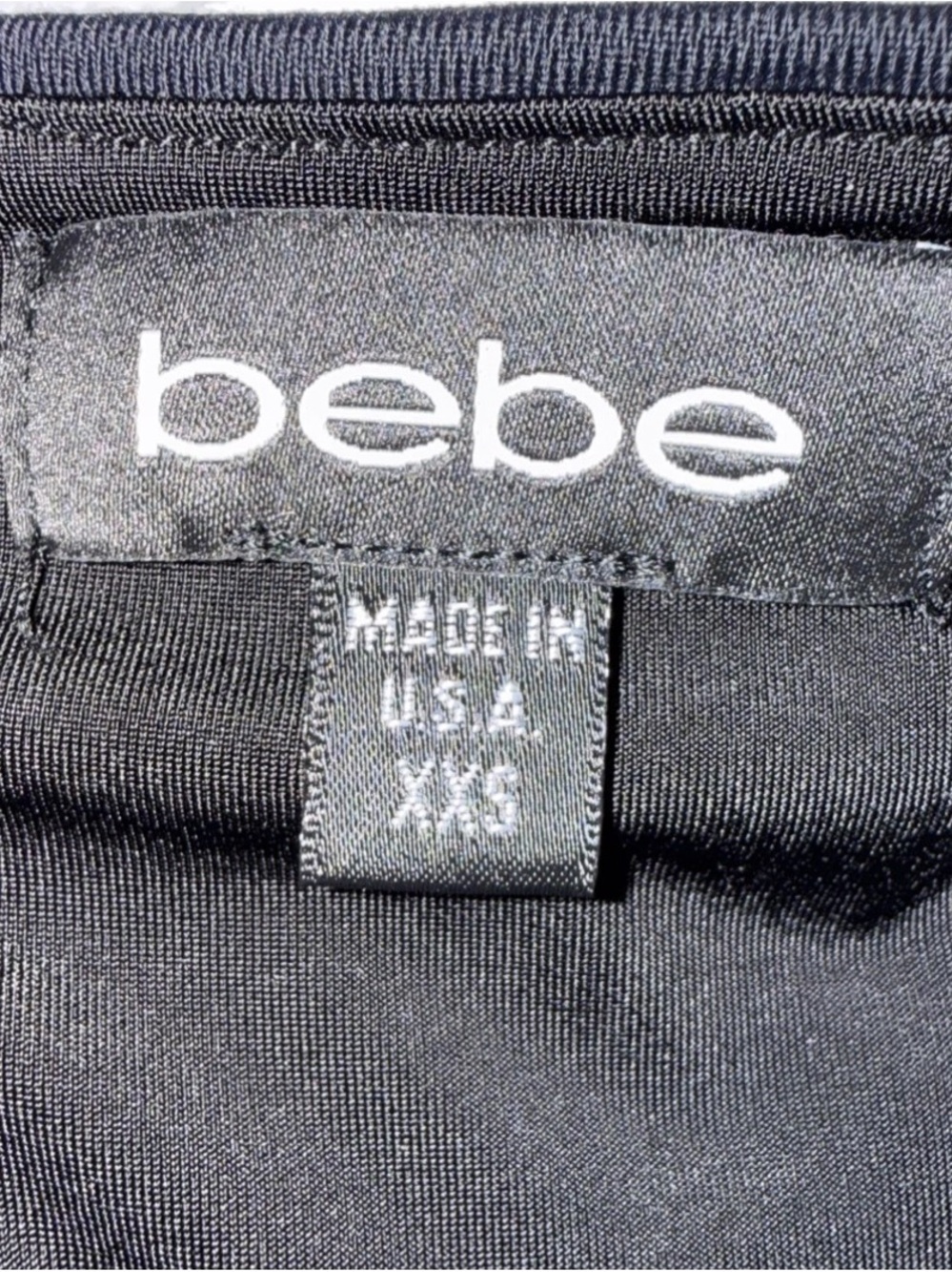 bebe Black and White Panel Tank Top - Picture 4 of 5